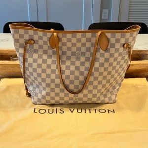 Louis Vuitton Neverfull MM, Damier Azur